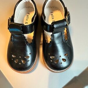 Felix and Flora Mary Jane Toddler Girls Black Kids Shoes Sz 5
